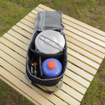 ເຕົາໄຟກາງແຈ້ງກະເປົ໋າເກັບເຄື່ອງ Picnic Basket Camping Tableware Storage Bag Camping Oxford Picnic Carrying Totes Picnic bag