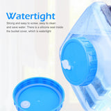 Driving Tour PC Storage Bucket Compact Sealed Water Tank Riding Bucket with Lid Outdoor Hiking Picnic Camping Water Tank
