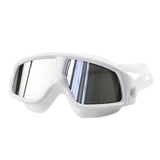 Женски машки очила за пливање со прилагодливи големи рамки Надворешни водоотпорни HD очила за нуркање против магла за пливање