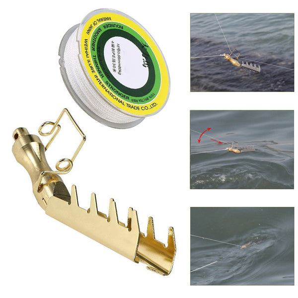 Stainless Steel Retriever Bait Rescue Fish Lure Seeker Saver Professional Fishing Tools Accessories with PE Lines