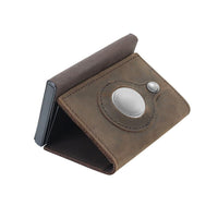 Кошелек с защитой от потери трекера GPS позиционная запись кожаный мужской кошелек портмоне для Airtag Органайзер сумка портмоне