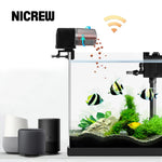 Автоматична хранилка за риба за аквариум WiFi Дистанционно интелигентно управление Хранилка за риба Резервоар за автоматично хранене Диспенсър за храна за риби