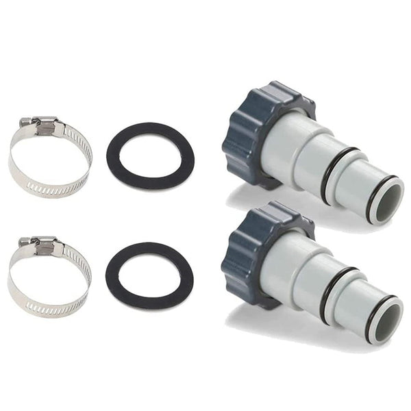 Replacement Hose Adapter Kits with Collars for Intex Threaded Connection Pumps Swimming Pool Parts Accessories