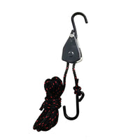 Multifunktions-Zeltbeleuchtung Hanging Lanyard Sling Lift Pulley Hook Heavy Duty Rope Ratchet Hanger Lifting Pulley Hook
