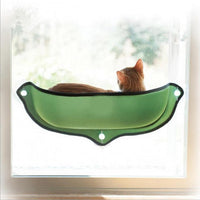 Cat Hammock Bed Mount Mount Window Pod Lounger with Suction Cups គ្រែកក់ក្តៅសម្រាប់សត្វចិញ្ចឹមឆ្មាសម្រាកផ្ទះ សំបុកឆ្មាទន់ និងផាសុកភាព