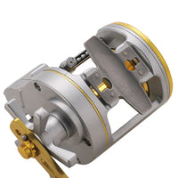 6.3/1 Speed Ratio Low Profile Baitcasting Fishing Reels 18+1BB Metal Spool Wheels for Lake River Fishing Tools