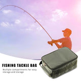 Portable Multiple Compartments Fishing Bag Necessary Outdoor Gadgets Line Reel Lure Hook Storage Handbag Pack 250x170x100mm