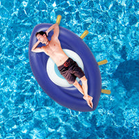 Fila flotante con diseño de globo ocular para niños, flotador reutilizable para piscina, sillón reclinable de agua, accesorios de natación plegables