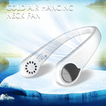 Summer Air Cooling Neck Fan Leafless Hanging Neck Fan Bladeless Ventilator USB Rechargeable Neckband Fans Air Cooler