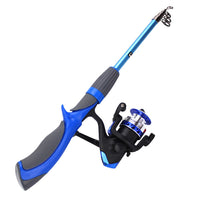 Baitcasting Fishing Rod with Reel Carbon Fiber Ice Fly Lure ინსტრუმენტები დამწყებთათვის გარე სათევზაო ხელსაწყოებისთვის