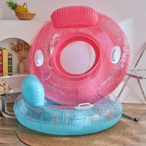Foldable Pool Float Lounge Reusable Inflatable Swimming Accessories for Kids Relaxing on Water Pool Workout Warm Up