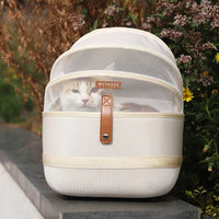 Kæledyrsbærer til kat Hund Bærbar åndbar rygsæk Udendørs bæretaske til hvalpe Rejsetransporttasker Kattetilbehør