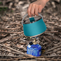 3pcs Silicone Folding Kettle Cup Bowl Set Portable Camping Tableware for Outdoor Camp High Temperature Resistance Flatware