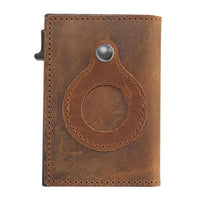 Кошелек с защитой от потери трекера GPS позиционная запись кожаный мужской кошелек портмоне для Airtag Органайзер сумка портмоне
