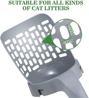 Conjunt de pales 2 en 1 per a escombraries per a gats Tamís desmuntable per a escombraries per a mascotes, paleta buida per a femtes de gats, sorra per a gossos, neteja de vàteres, pala per a mascotes
