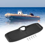 Placa de popa negra para bote inflable de goma, yate lúgubre, pesca, deportes acuáticos al aire libre, canotaje, accesorios para kayak