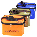 ប្រអប់ស្ទូចត្រី 1pc ដែលអាចបត់បាន EVA Bucket Live Water Storage Tool ធុងស្ទូចត្រីពហុគោលបំណង គ្រឿងបន្លាស់ត្រី