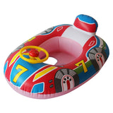 Seggiolino galleggiante gonfiabile Barca Piscina per bambini Anello di nuoto Zattera di sicurezza per bambini Auto d'acqua per bambini Giocattoli divertenti d'acqua Regali di compleanno