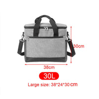 20/30L Insulated Thermal Cooler Lunch Box Storage Bag Food Beverage Fruit Fresh Keeping Storage Bag for Outdoor Camping Picnic