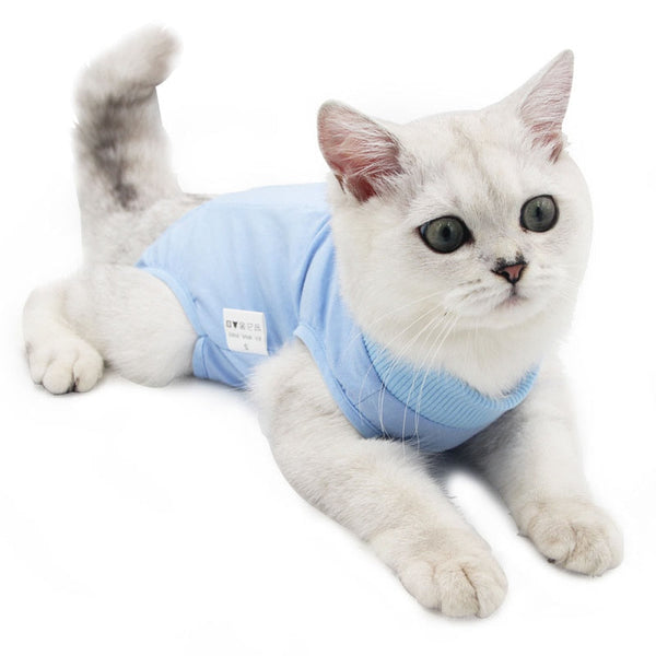 Pet Cat Sterilization Suit Anti-licking Wounds Surgery After Recovery Pet Care Clothes Shirt Breathable Cats Weaning Suit