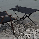 Надворешна преклопна маса од алуминиумска легура Пренослива ултралесна туристичка маса за складирање, пикник за патување, мебел за кампување