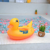 Kids Swimming Duck Seat Rings Float Swim Circle with Handle Inflatable Toys Inflatable Ride Boat Aid Toys for Kids