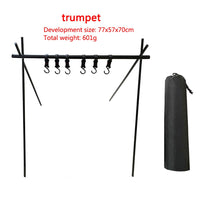 Ultralight Hanging Rack Aluminum Alloy Tableware Cookware Outdoor Camping Shelf Clothes Storage Hanger Triangle Rack
