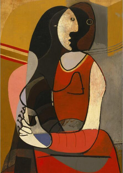 Hq Canvas Print Seated Woman Pablo Picasso Famous Painting Reproduction 50X75Cm Unframed / Pm146