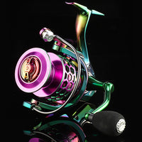 Spinning Fishing Reel 14+1BB Saltwater Fishing Tackle Right/Left Hand Interchangeable Metal Spool Line Cup Wheel
