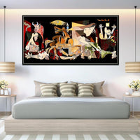 اللوحة الشهيرة اسبانيا بيكاسو غيرنيكا خمر الكلاسيكية قماش الفن طباعة (قماش طباعة) المنتجات في