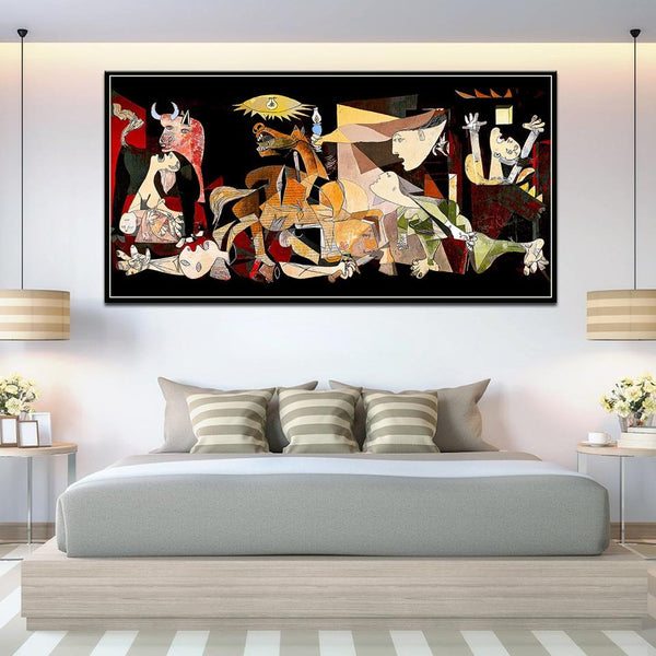 Famous Painting Spain Picasso Guernica Vintage Classic Canvas Art Print (Canvas Print) Products On
