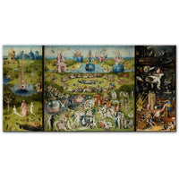 3 لوحة Bosch Garden of Earthly Delights HQ Canvas Print Painting Hieronymus