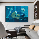 The Old Guitarist by Picasso Famous HQ Canvas Print Paintings