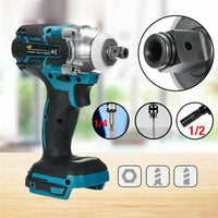 18V Cordless Brushless Impact Wrench Driver 1/2 inch 1/4 inch Socket Wrench Screwdriver Drill 330NM Power Tool for Makita Battery