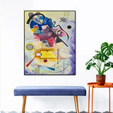 Wassily Kandinsky Famous Abstract Painting Wall Art HQ Canvas Print