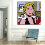 Lichtenstein Lady HQ canvas Print Frame frame available