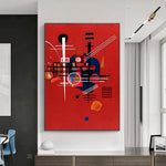 Wassily Kandinsky چکیده هنر بوم برای اتاق نشیمن چاپ بوم HQ