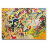 Wassily Kandinsky Composition VII 1913 الشهيرة مجردة جدار الفن HQ قماش طباعة
