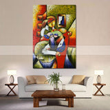 World Famous Oil Painting Abstract Portrait Lady By Pablo Picasso Wall Picture 100% Handmade