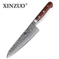 Xinzuo 8.5 Inch Chef Nože High Carbon Vg10 Japonský 67Layer Damašek Kuchyňský Nůž Nerezová ocel