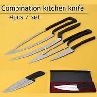 طقم سكاكين مطبخ Xituo مكون من 4 قطع من الفولاذ المقاوم للصدأ أداة طهي متعددة متينة لتناول الطعام وبار فريد من نوعه