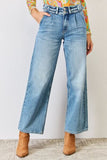 Kancan Jeans med høj talje og brede ben