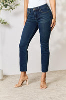 BAYEAS Raw Hem Lige jeans i fuld størrelse