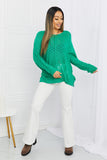 Mittoshop Exposed Seam Slit Knit Top ma Kelly Green