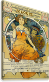 Expozice Universelles De St Louis Etats Unis 1903 Alphonse Mucha - natažené plátno připravené k zavěšení