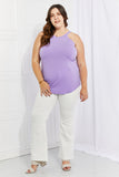 Zenana Sweet & Simple majica pune veličine s halterom