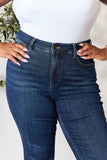 bayeas raka jeans i full storlek råfåll