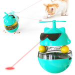 Cat Toy Laser ໄຟຟ້າ Infrared Ray Funny Turntable Tumbler