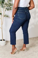 BAYEAS Full Size Raw Hem Rovné džíny