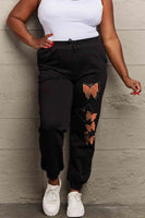 Pantalones deportivos de talla grande con estampado de mariposas de Simply Love